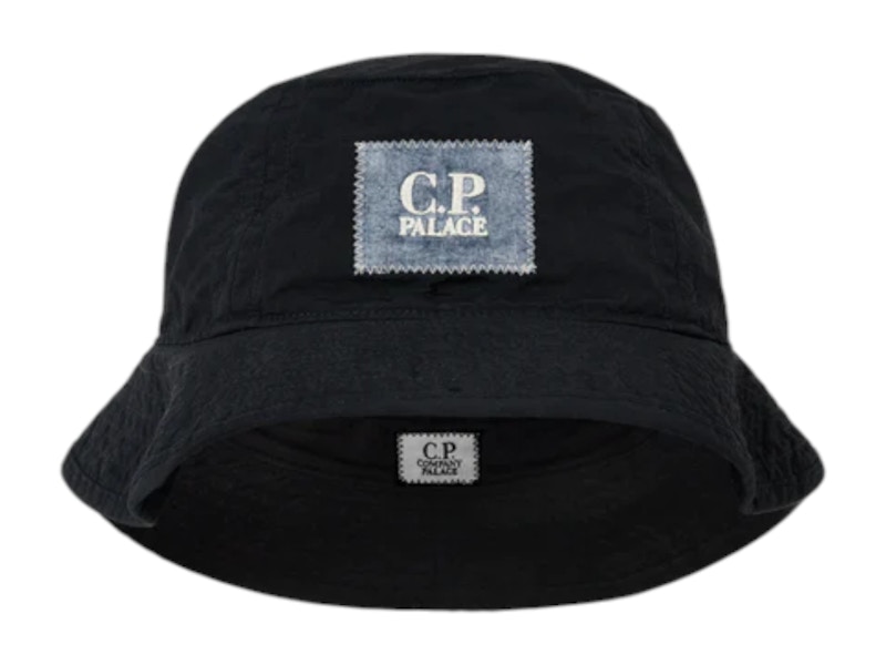 Palace x C.P. Company Plain Paper Touch Goggle Bucket Hat Navy