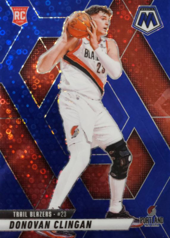 Donovan Clingan 2024 Mosaic #246 Fast Break Blue /85 Price Guide