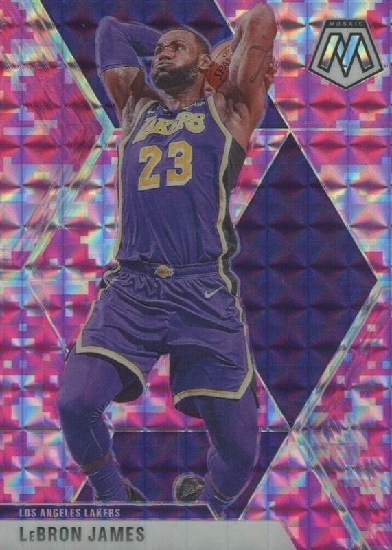 LeBron James 2019 Mosaic #8 Pink Camo Price Guide - Sports Card