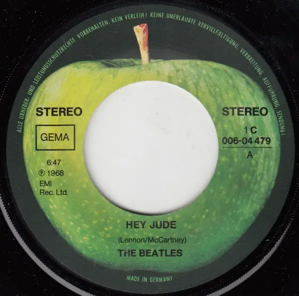 The Beatles Hey Jude / Revolution Vinyl Single 7inch Apple | eBay
