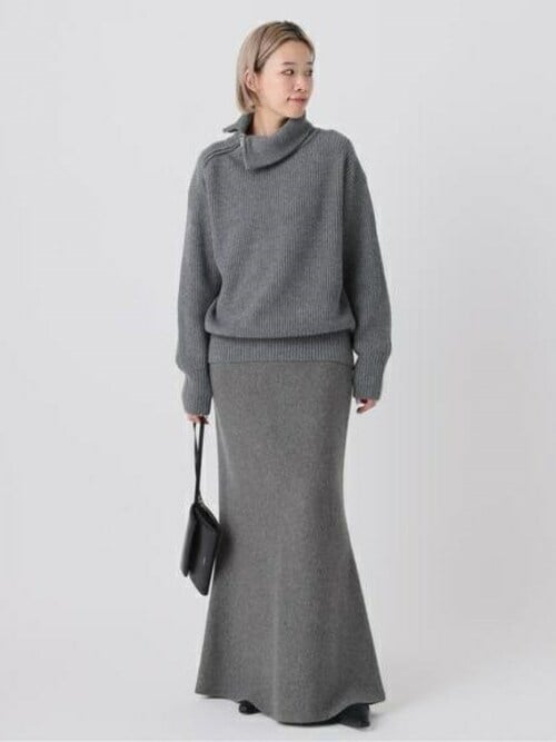 カシミヤミックスニットスカート（スカート）｜AP STUDIO（エーピー
