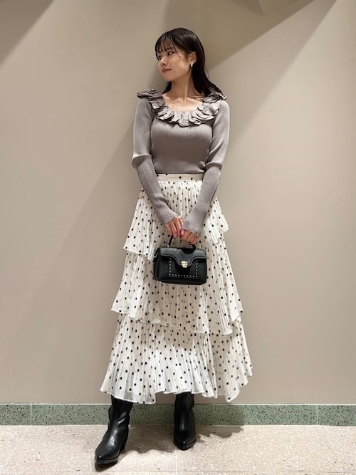 USAGI ONLINE限定】snidel フリルニットプルオーバー｜SNIDEL フリル