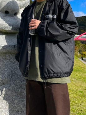 CHALLENGERのナイロンジャケットを使ったメンズ人気ファッション