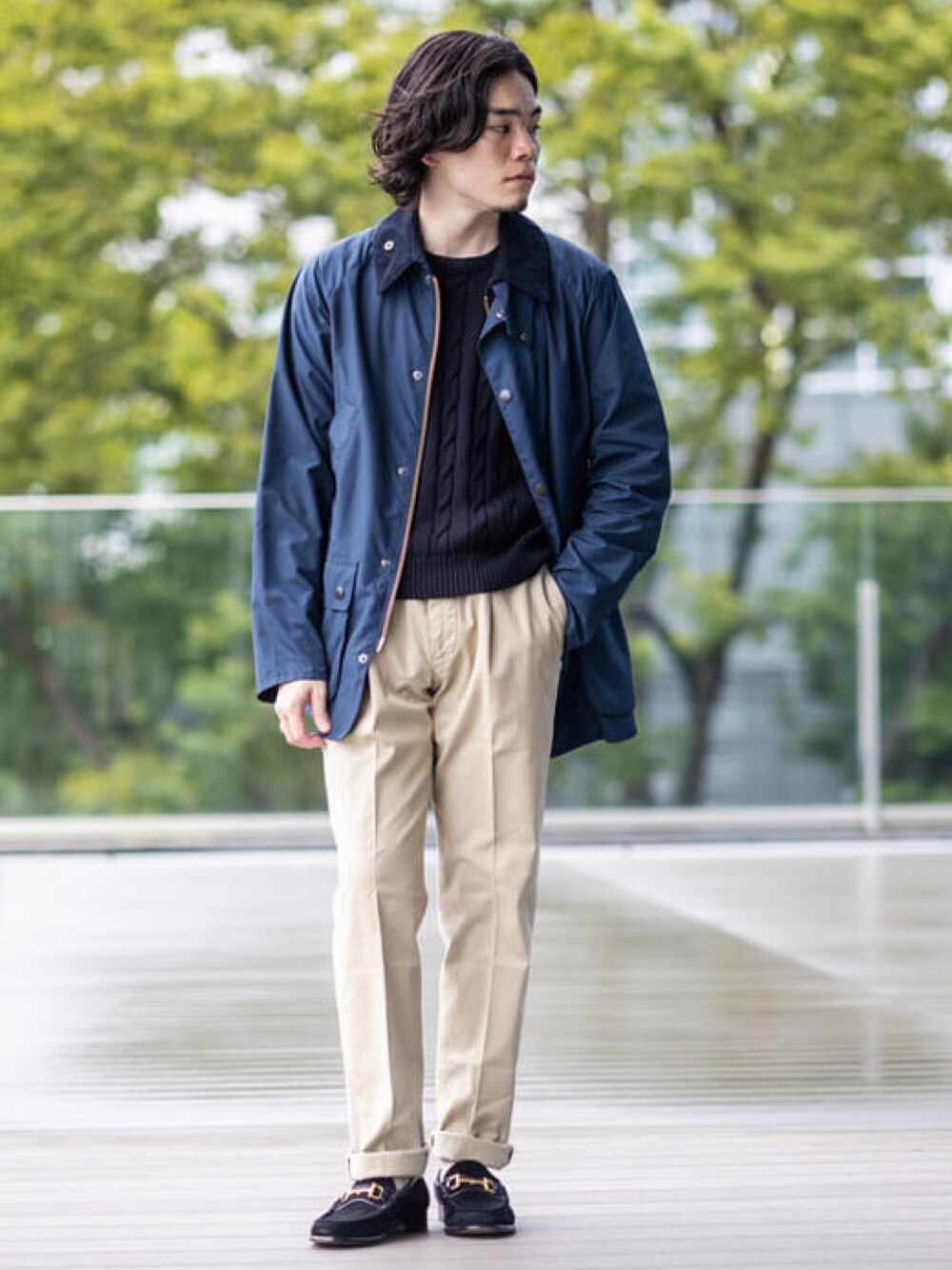 Barbour（バブアー）の「Barbour × BEAMS F / 別注 BEDALE SL シェイプ