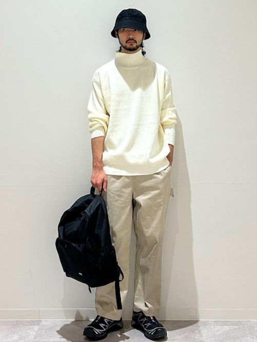 セール】SHIPS Colors:〈洗濯機可能〉畔編み ハイネック ニット