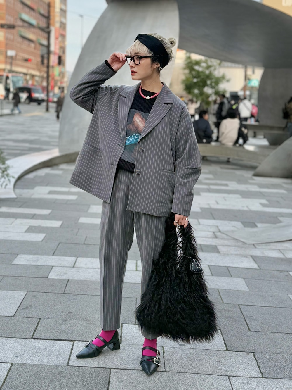 IMOKO｜BONLECILL noirのセットアップを使ったコーディネート - WEAR