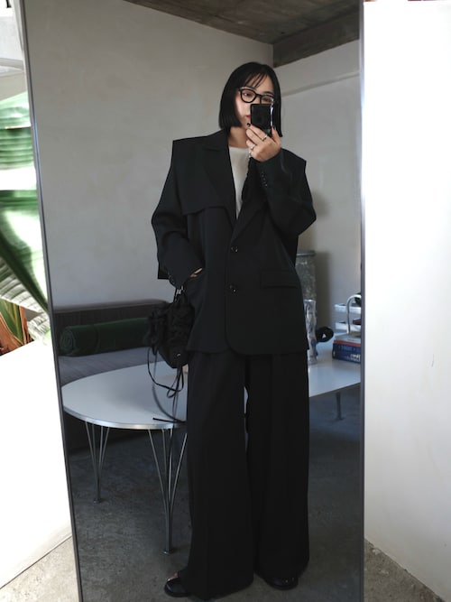 RIM.ARK サンダル Thumb leather flat sandal サムレザーフラット