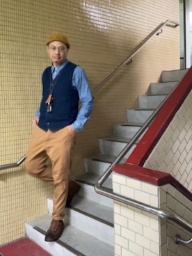 JOURNAL STANDARD J.S HOMESTEADのベストを使った人気ファッション