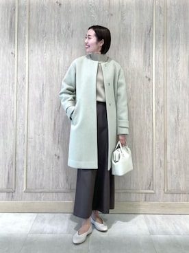 size SHORT / TALLあり ］ソフトメルトン Aライン コートを使った人気