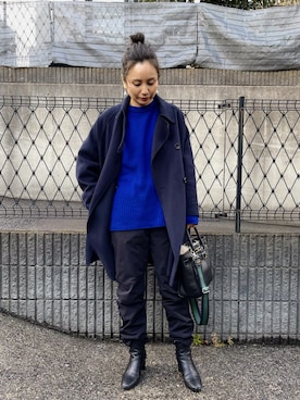 リバー ポンチョコート 23FWを使った人気ファッションコーディネート