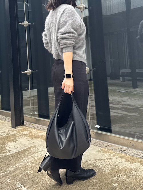 ソフトレザーラウンドビッグショルダーバッグ(CE-1325)（ショルダー