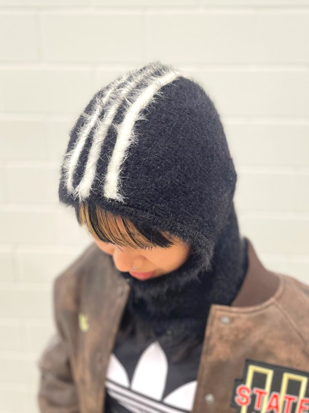 フェイクファー バラクラバ、アディダス オリジナルス Athletic Dept