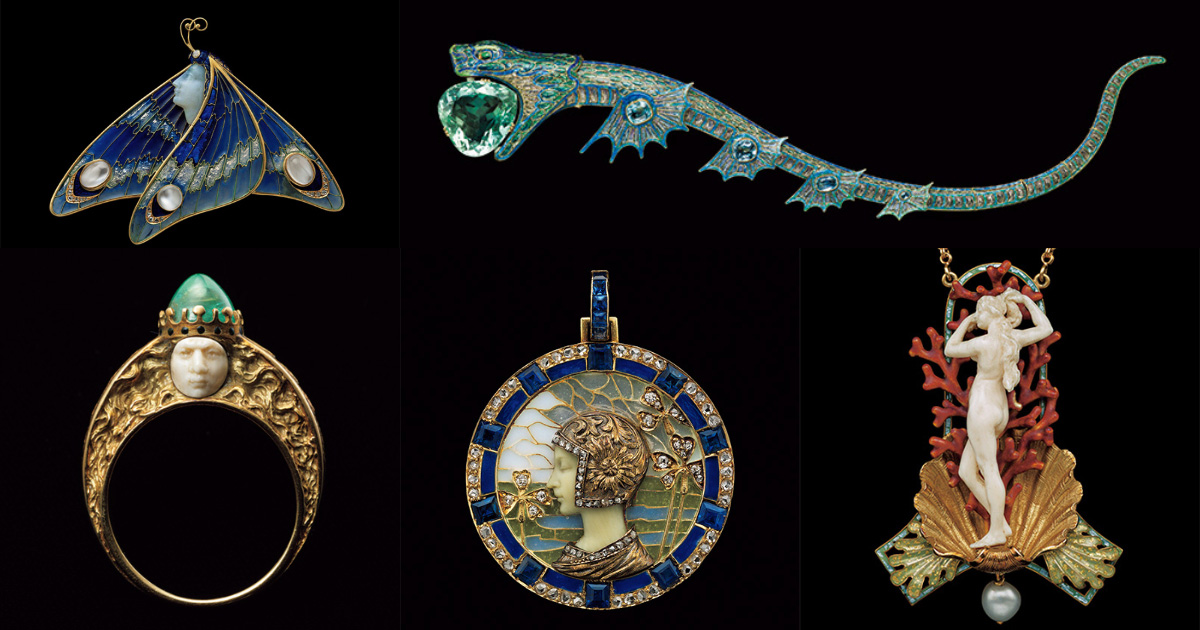 アールヌーヴォーとルネ・ラリック。奇抜でユニークなジュエリーの数々