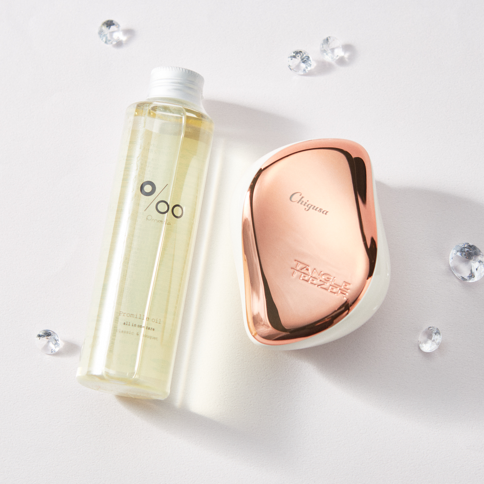 タンプ限定/名入れ】ブラシ&ヘアオイル ヘアケア2点セット | TANGLE