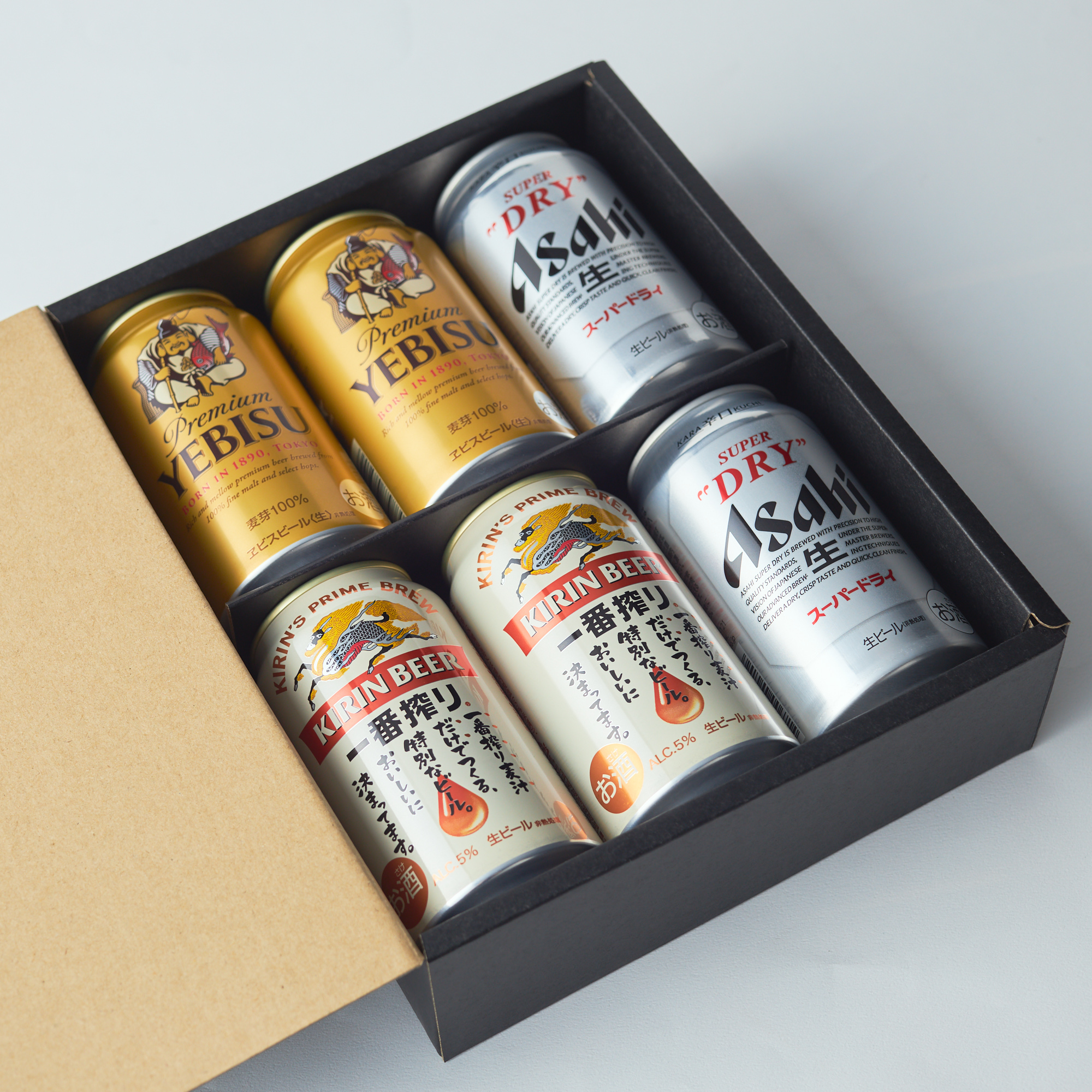 日本を代表するビール3種飲み比べセット 6本 | サッポロ キリン アサヒ