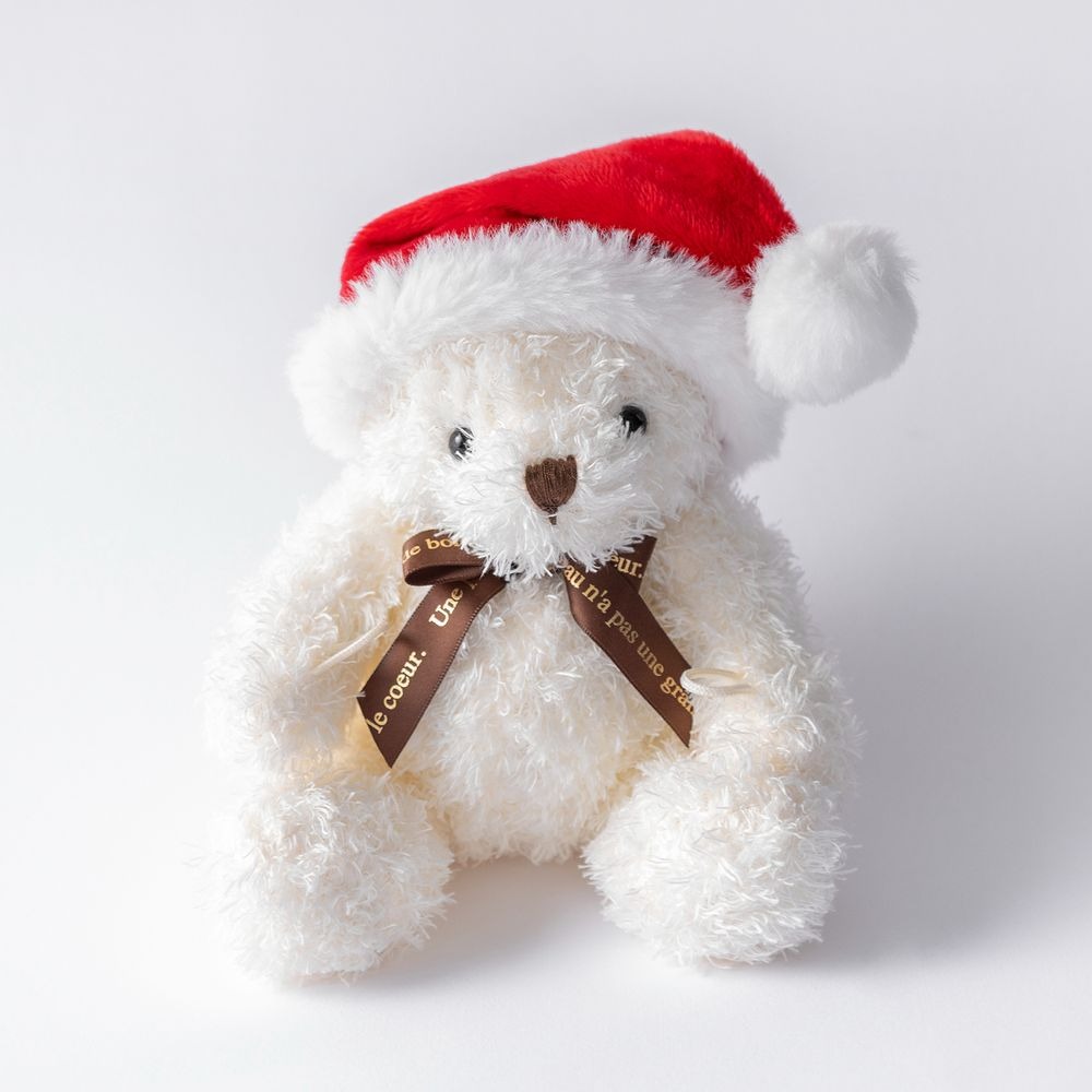 刺繍名入れギフト】リップ＆マフラー＆クリスマステディベアセット