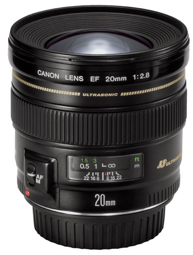 LENTE CANON EF 20mm f/2.8 USM - ADSL CÂMERAS - Equipamentos para