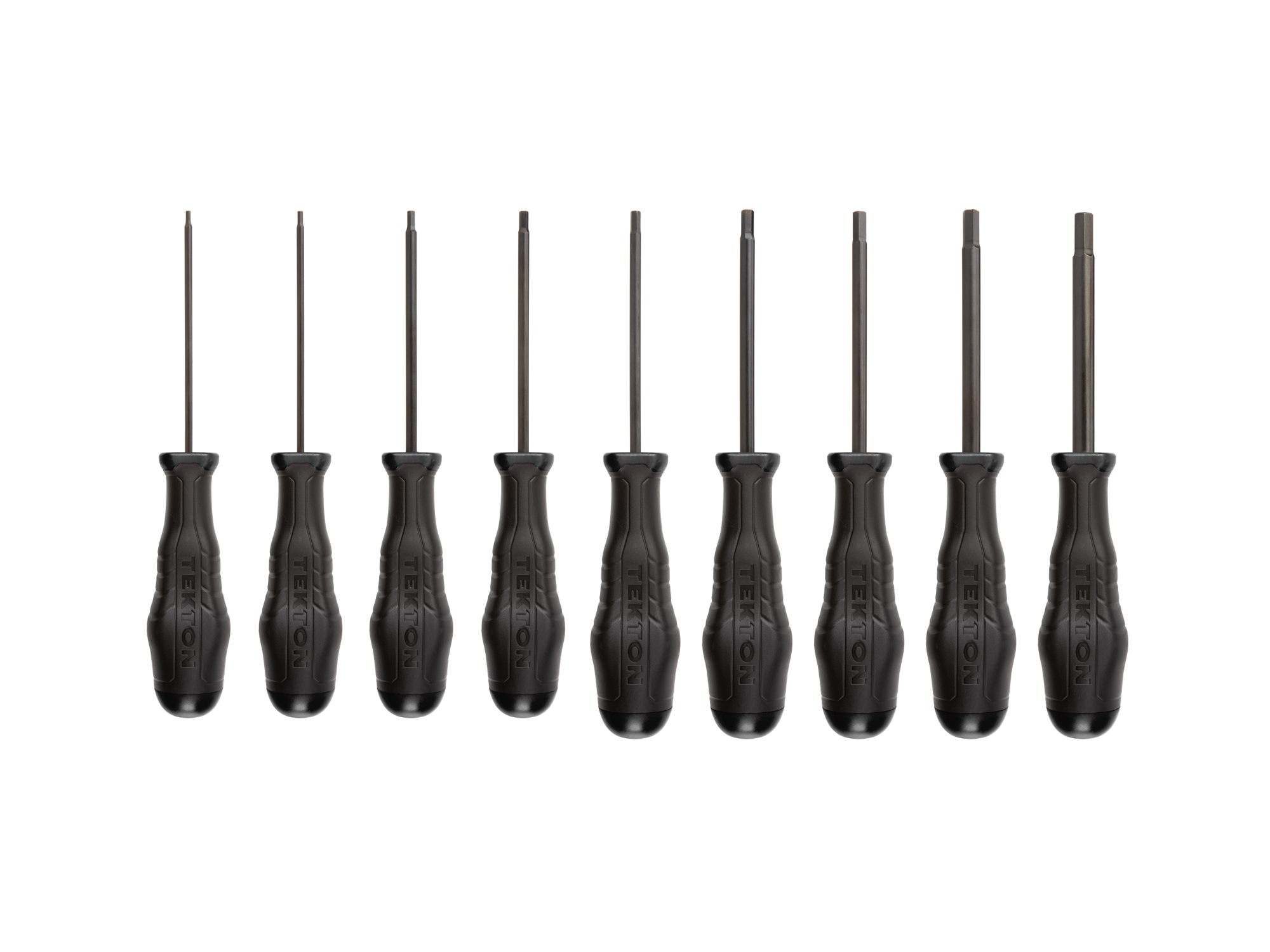 Hex High-Torque Black Oxide Blade Screwdriver Set, 9-Piece | TEKTON