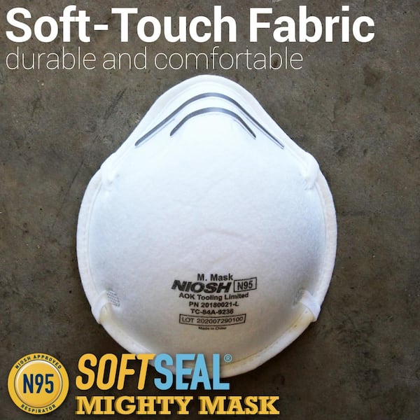SoftSeal 3D+ N95 Mighty Mask (10-Pack) N95MM10 - The Home Depot