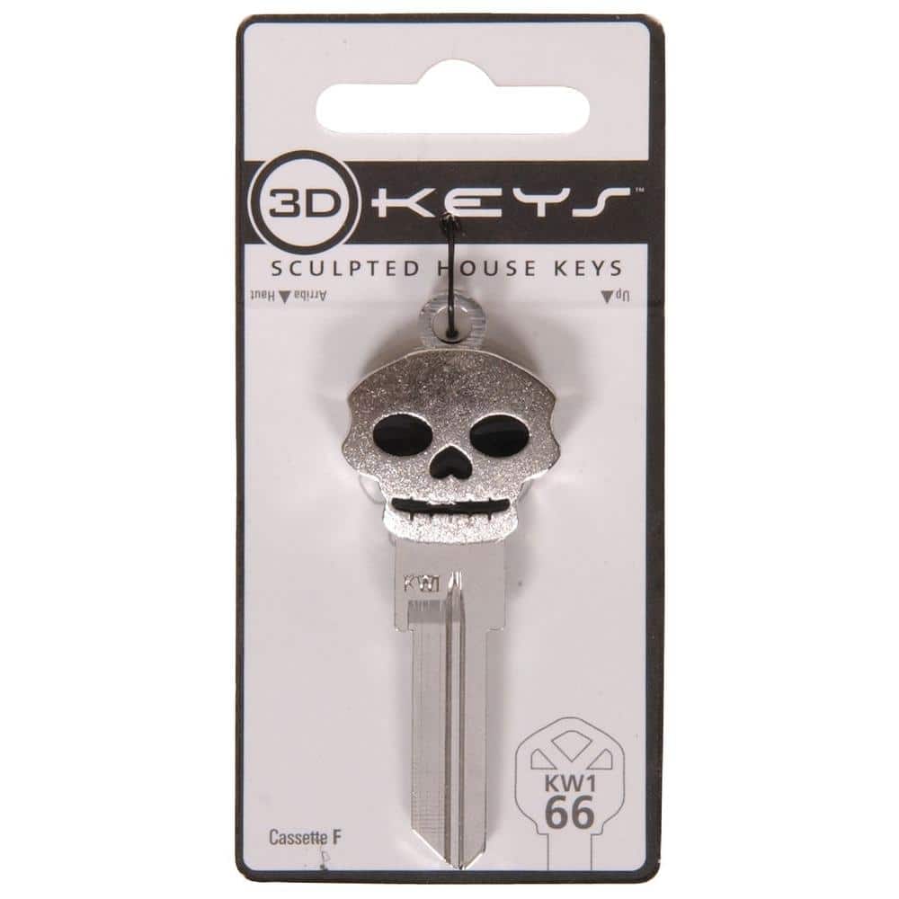 Hillman #66 3D Silver Skull Key Blank 87507 - The Home Depot