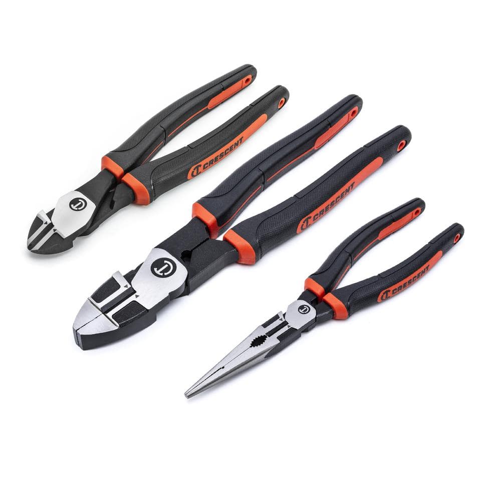 Crescent Z2 High Leverage Mixed Plier Set with Dual Material Grips