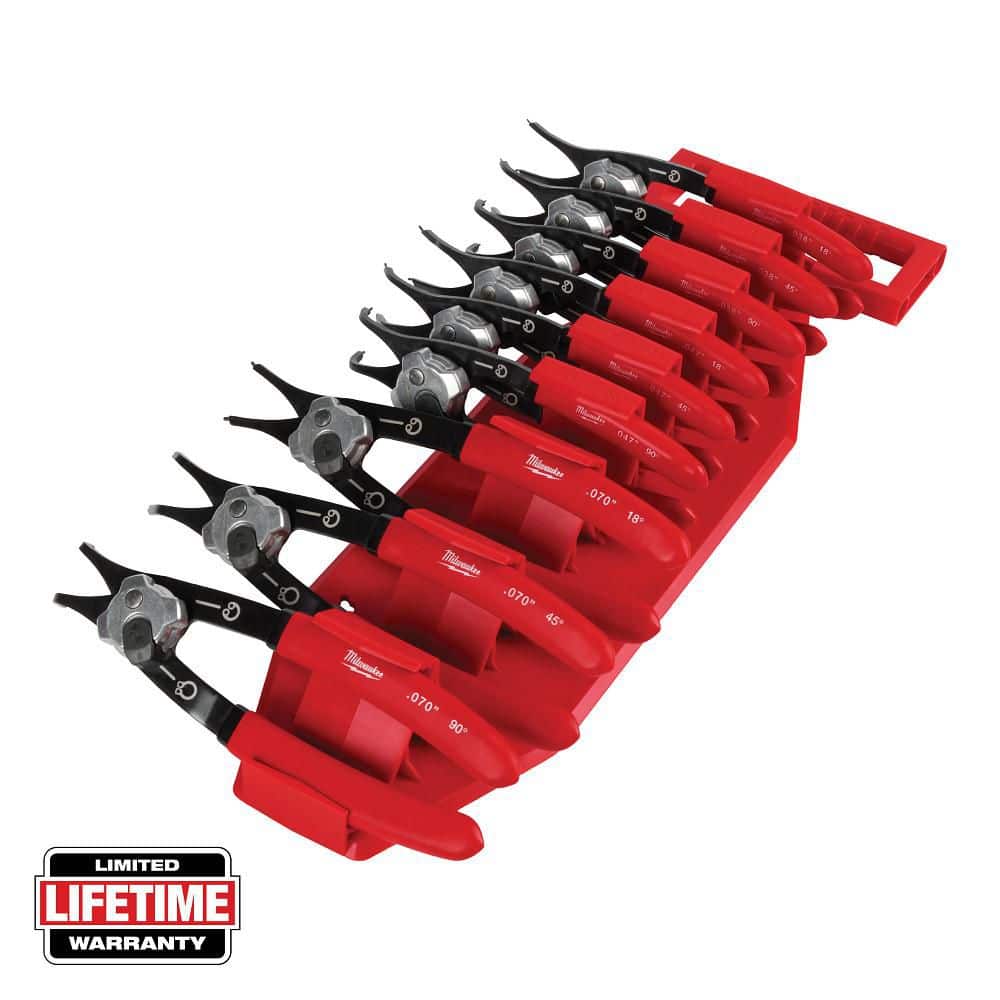 Milwaukee Snap Ring Pliers Set (9-Piece) 48-22-6539 - The Home Depot