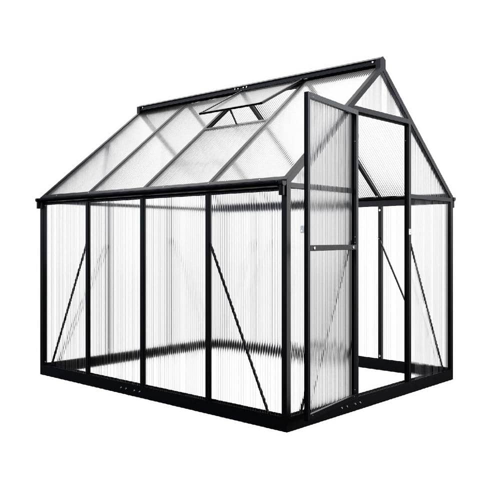 VIWAT 6 ft. W x 7.5 ft. D Greenhouse for Outdoors, Polycarbonate