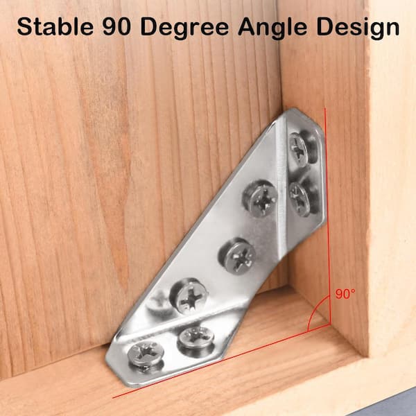 Angel Sar 24-Pack Universal Stainless Steel Furniture Corner