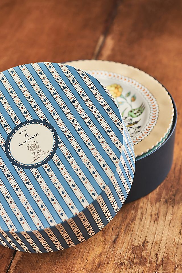 Turkuaz Kitchen Posy Dessert Plates, Set of 4 | AnthroHome