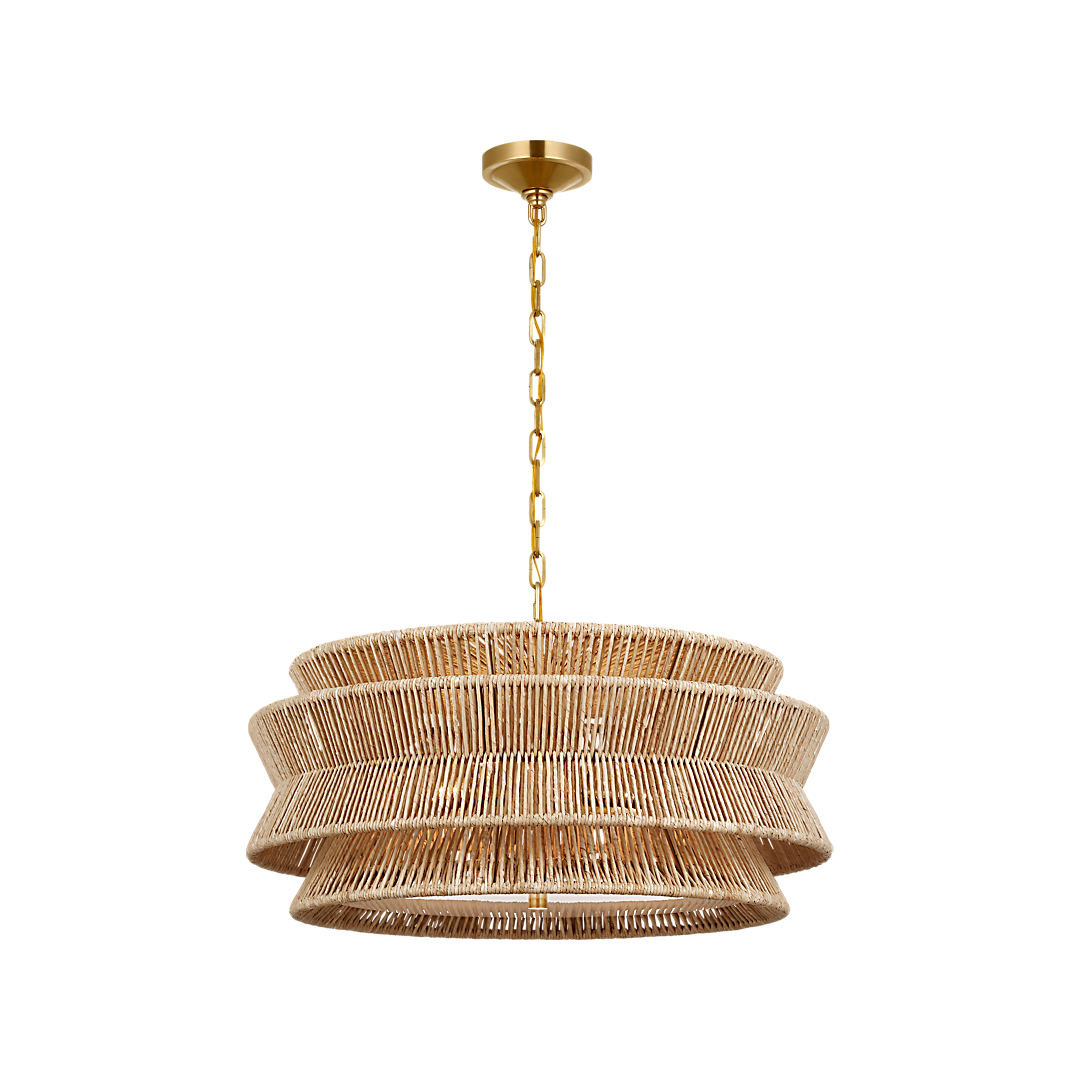 Antigua Large Drum Semi-Flush Mount - CHC4015 | Visual Comfort