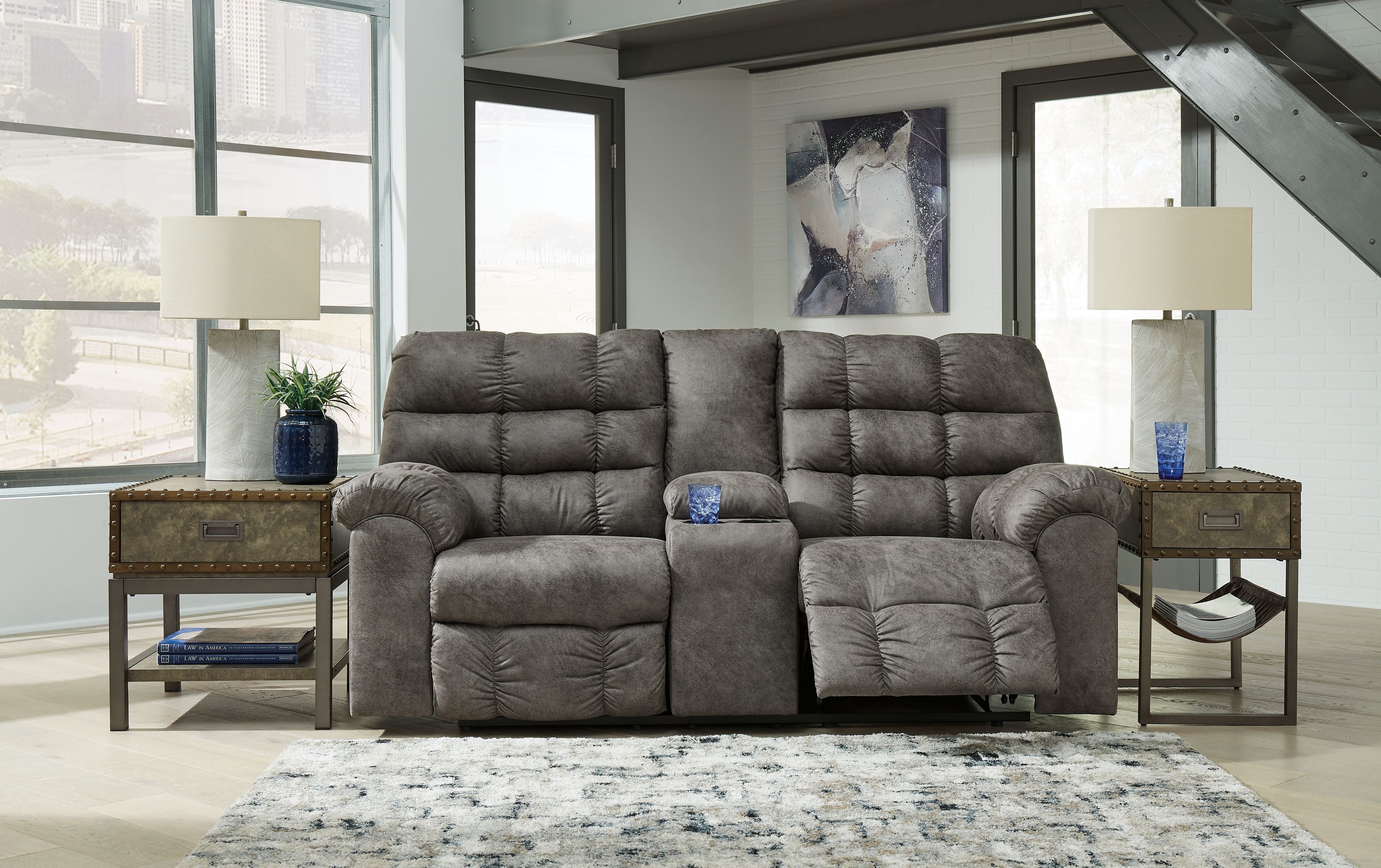 Ashley Derwin 2 Piece Reclining Sofa and Loveseat 28402-89-94