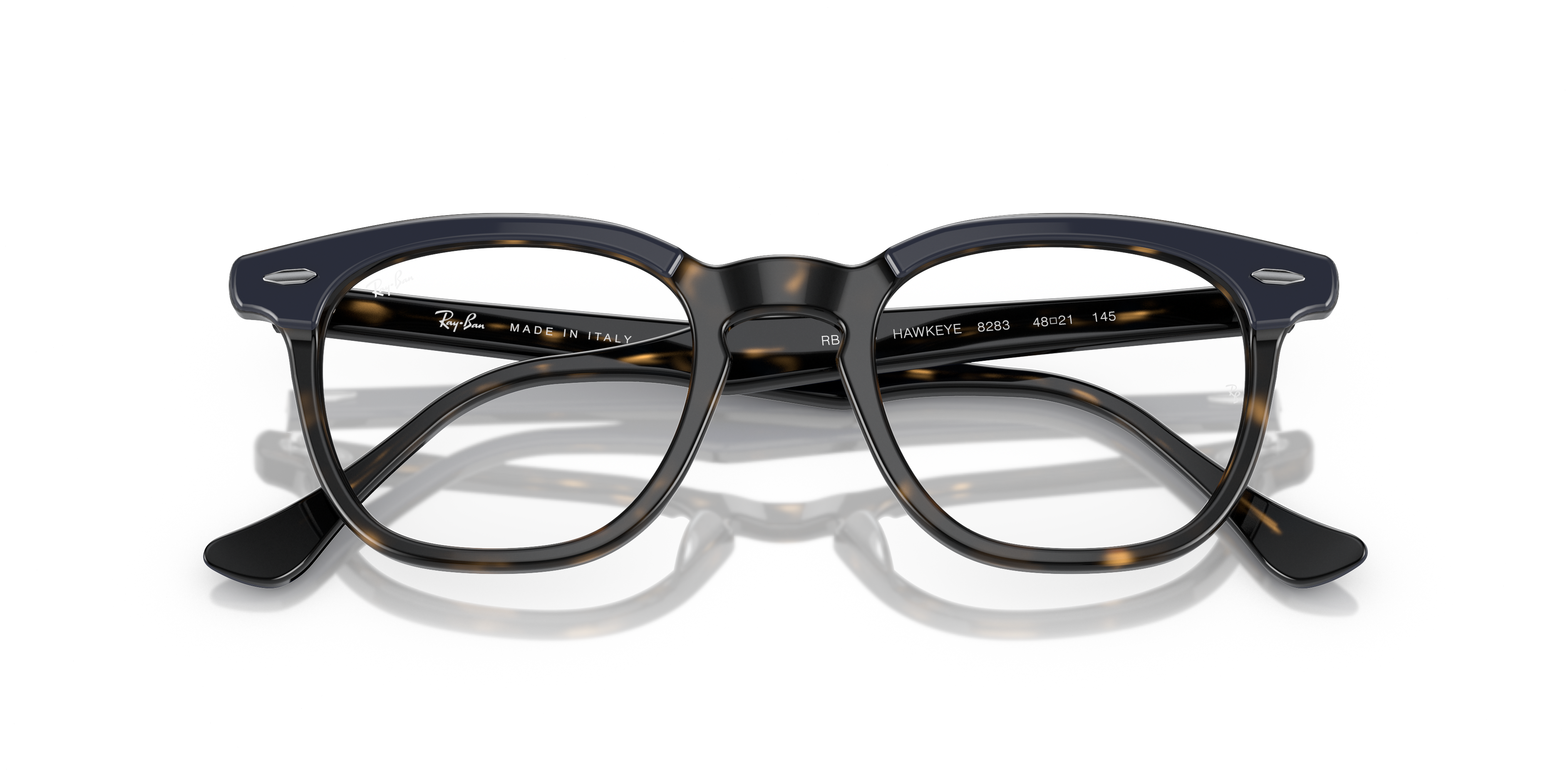 HAWKEYE OPTICS Eyeglasses with Blue On Havana Frame - RB5398 | Ray