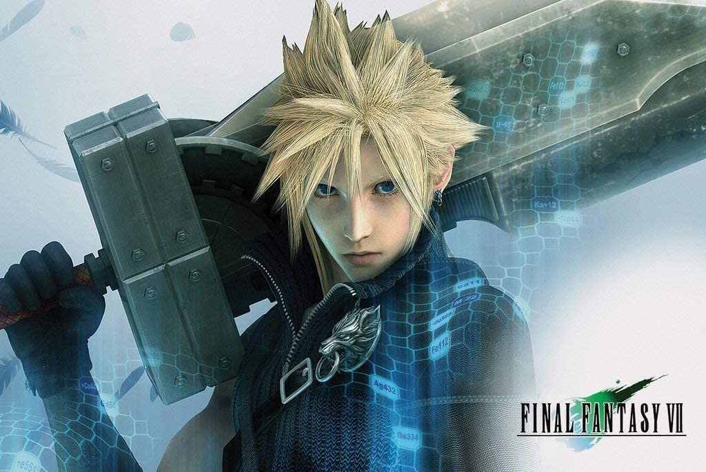 Final Fantasy 7 - Cloud Strife - Gaming Poster (24 x 36 inches