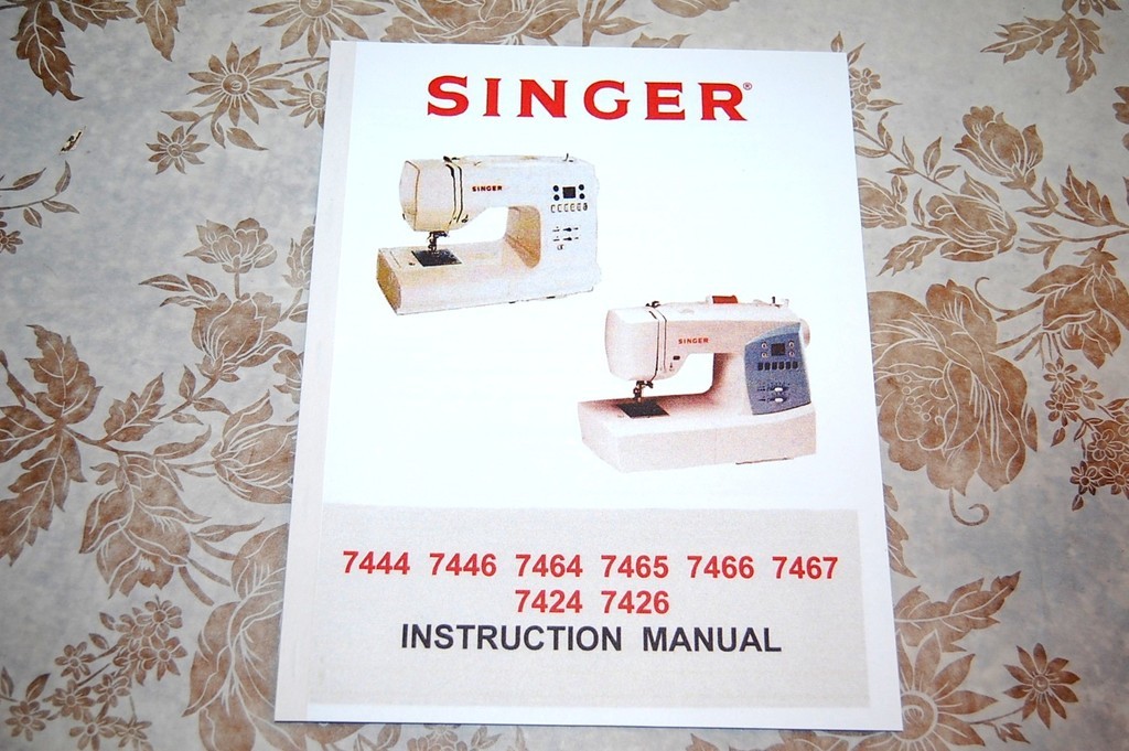 Rare EnglishEdition Instruction Manual Singer Sewing Machine 7424