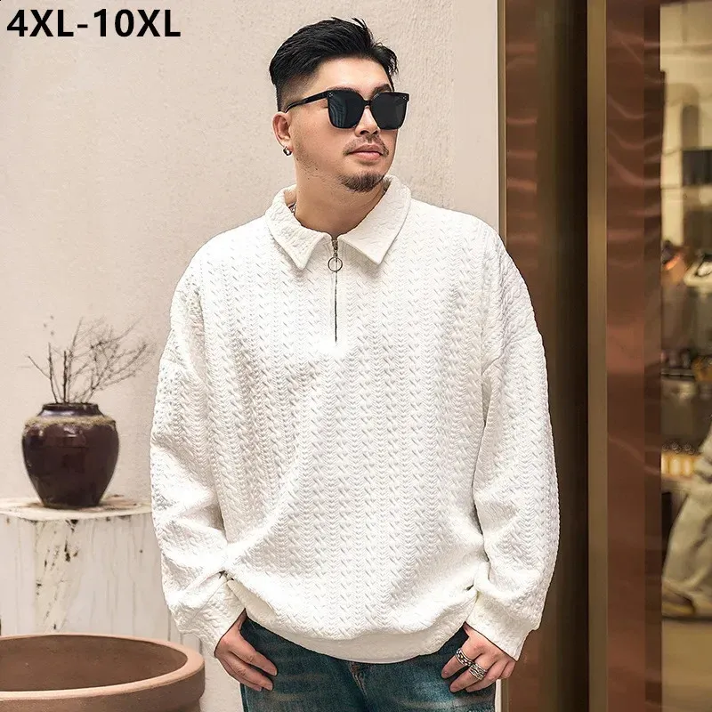 Oversized Knit Polo Sweater: Mens Autumn Pullover, Plus Sizes to