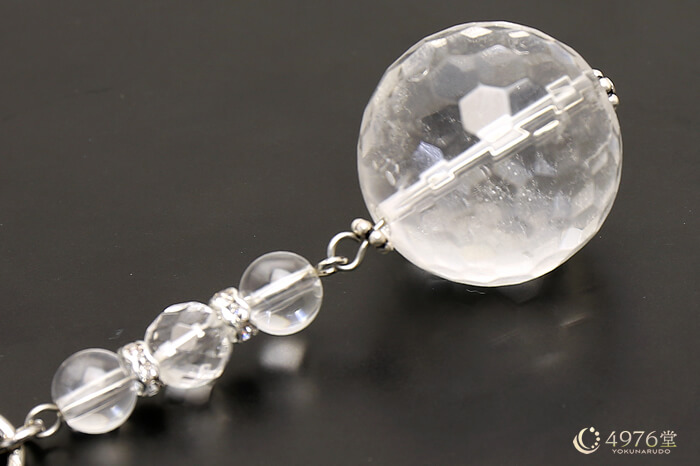 水晶 キーホルダー 20mmカットメイン ｜ 天然石通販の4976堂