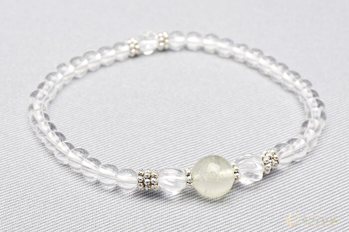 リビアングラス・トルネード水晶 ブレスレット ｜ 天然石通販の4976堂