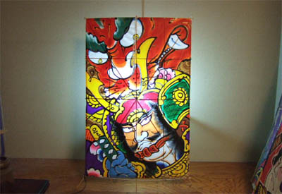 凧絵の技法 「角凧 大江山」 | 凧－手作りの魅力