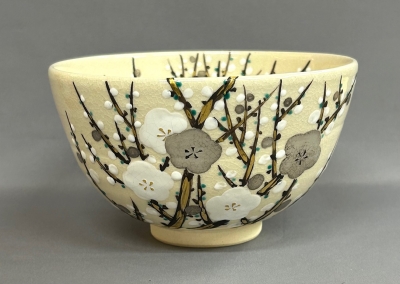 真葛焼 五代宮川香斎 梅絵茶碗 鵬雲斎 | 茶道具 小西康のぶろぐ