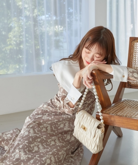 ビッグカラー花柄ワンピース/MAJESTIC LEGON(マジェスティックレゴン