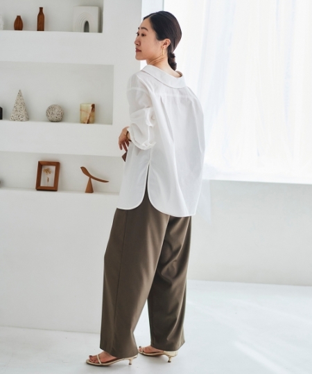 サイドベルトタックワイドパンツ/le.coeur blanc(ルクールブラン