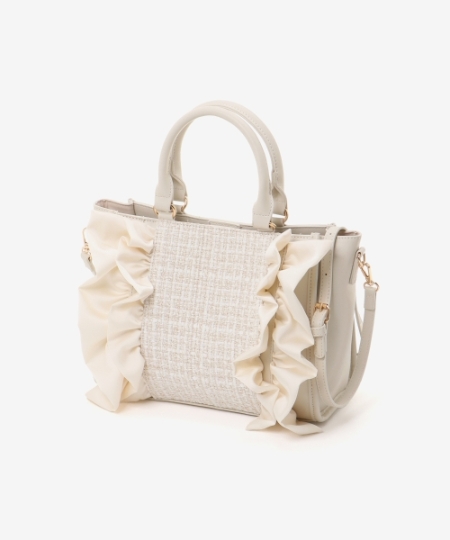 ツイードフリルショルダーバッグ/MAJESTIC LEGON(マジェスティック