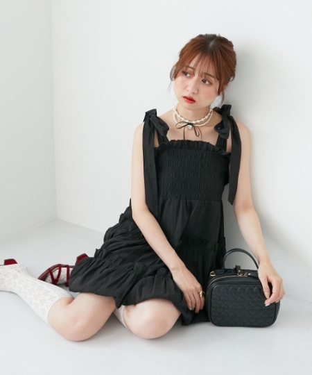 肩リボンバルーンチュニック/MAJESTIC LEGON(マジェスティックレゴン