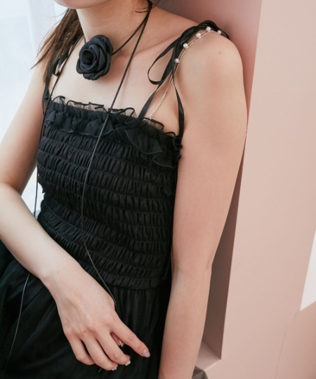 パールチェーンキャミワンピース/MAJESTIC LEGON(マジェスティック