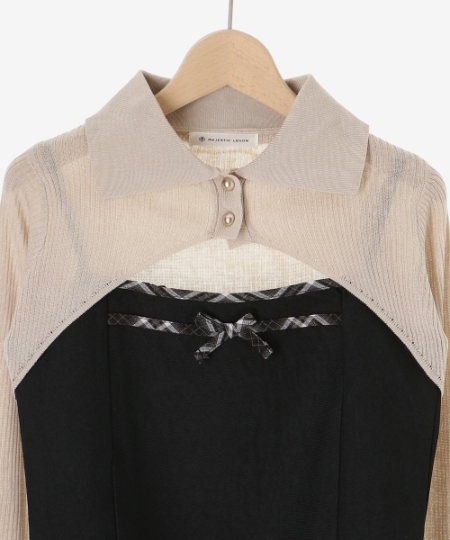 バイカラーキャミ＆ショートボレロセット/MAJESTIC LEGON