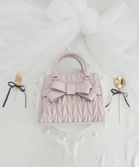 クラシカルスクエアリボンバッグ/MAJESTIC LEGON(マジェスティック