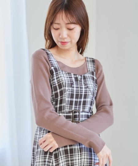 2way肩あきケープセットニット/MAJESTIC LEGON(マジェスティックレゴン