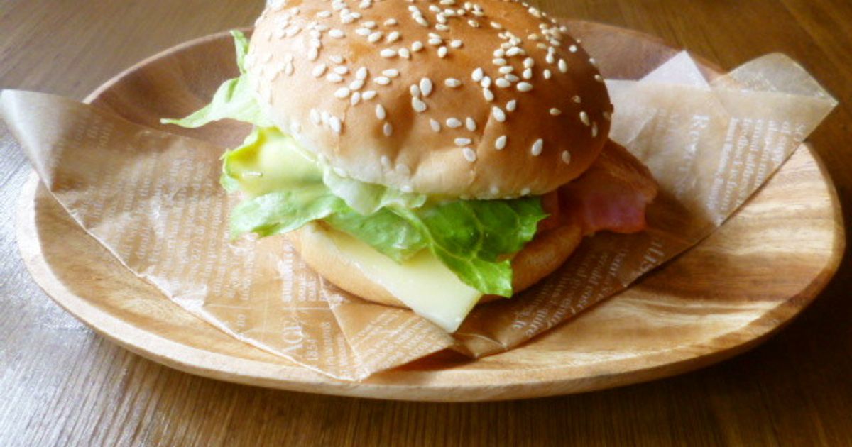 ベーコンレタスバーガー♪ by ちーすけ♡ 【クックパッド】 簡単