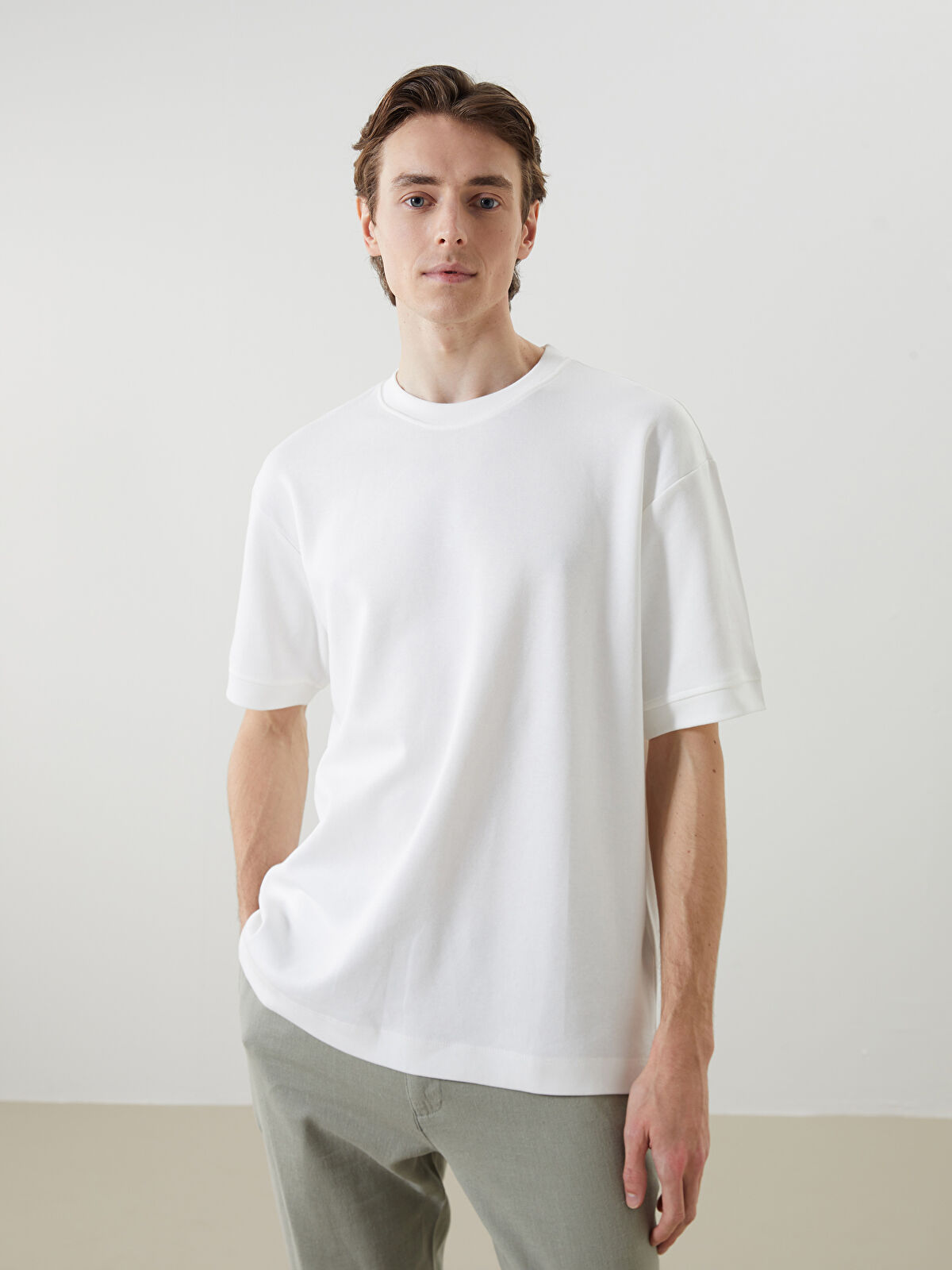 LCW Vision Crew Neck Short Sleeve Men's T-Shirt - S53484Z8-R9J