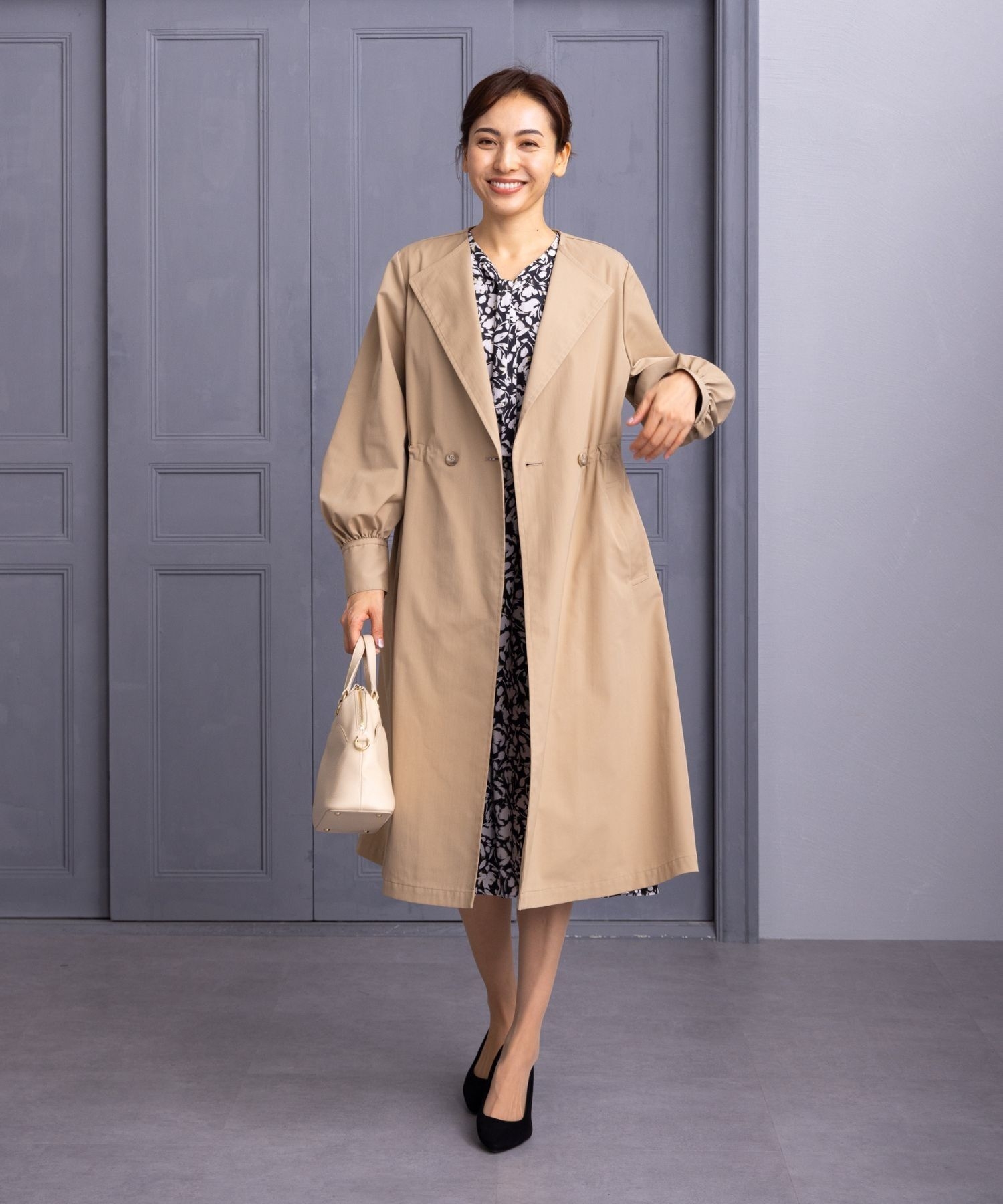 ノーカラーコート【セレモニースタイル】|レリアン プラスハウス